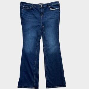 Torrid Jeans Womens 24T Dark Blue Wash Bootcut Stretch Denim Tall Plus Size